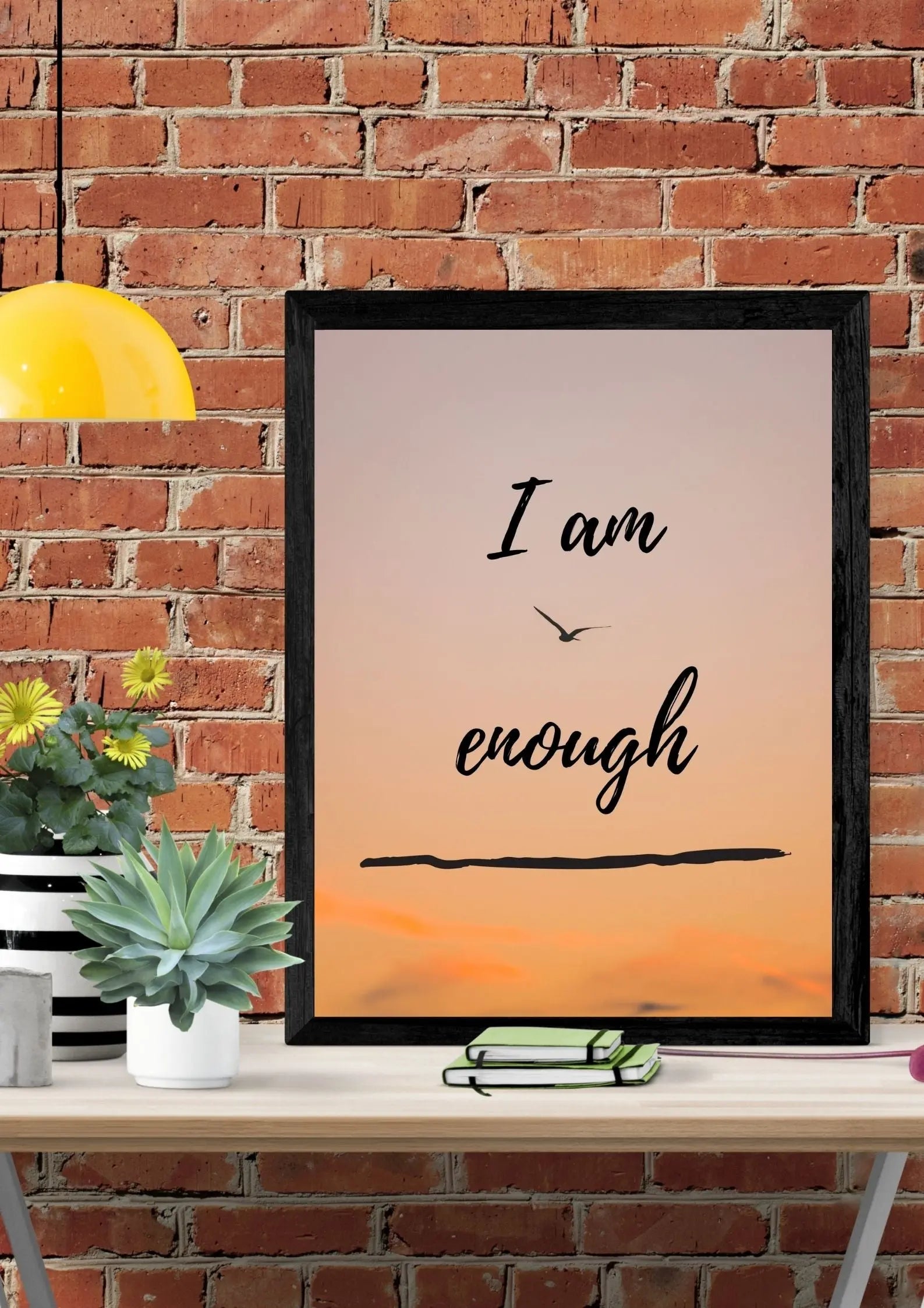 Selbstwertsteigerung | I am Enough Poster | Digital Download Head of Skills