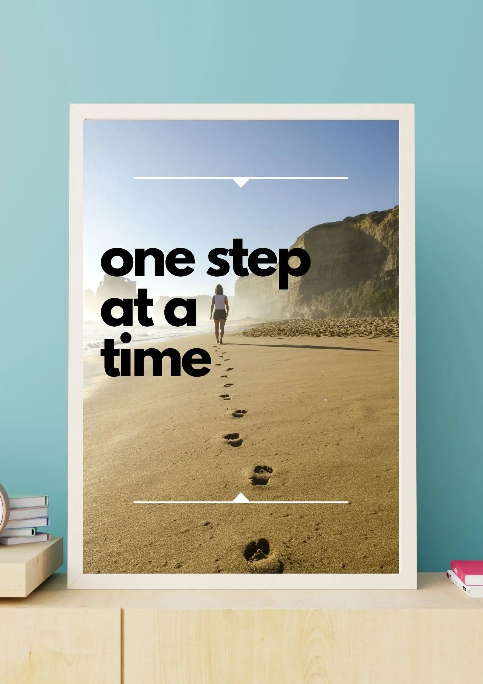 Selbstwertsteigerung | One Step at a Time Poster | Digital Download Head of Skills